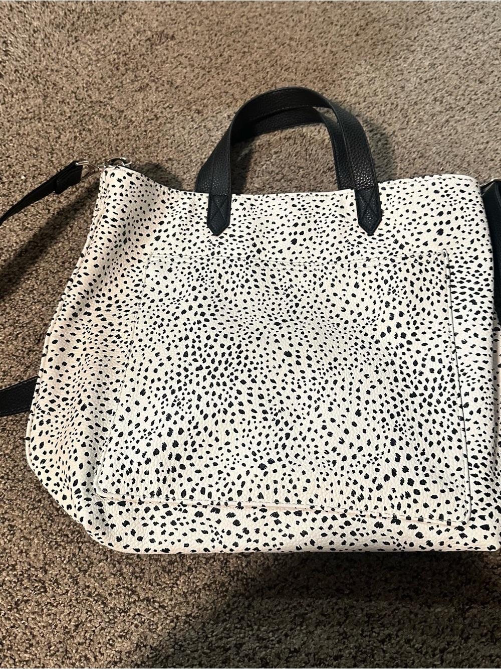 thirty-one Black & White Speckled Tote